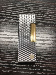 dunhill ダンヒル ガスライター ローラー式　シルバー　コンビ　