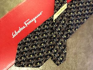 ♪vr0865♪良品♪【Ferragamo】フェラガモ【狐 キツネ 動物 柄】ネクタイ