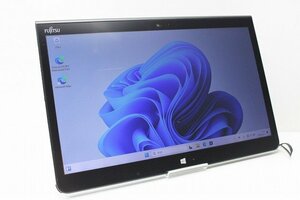 1円スタート タブレットPC Windows11 富士通 Arrows Tab Q736 Core i5 6300U SSD128GB メモリ4GB 13.3インチ カメラ タッチパネル