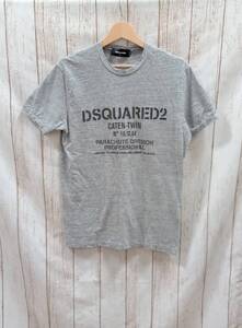 DSQUARED2／16AW/ S74GD0170／半袖Tシャツ/ロゴプリントT /サイズM/ディースクエア/グレー