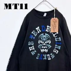 人気品！ TENDERLOIN 長袖 Tシャツ ロンT ボルネオスカル 黒青 M