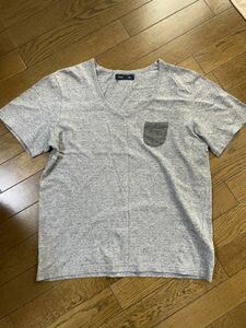 SHIPS　Tシャツ　ポケットT　シップス　グレー　美品