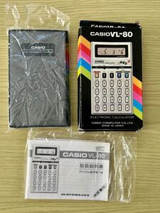 CASIO　VL-80　カシオ　電卓　シンセサイザー　1980年代　動作確認済み　中古品