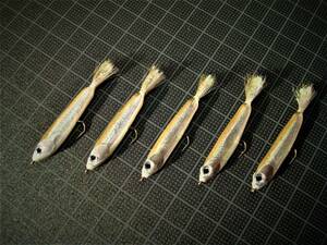 フローティングワカサギ当歳魚　＃８　３本セット　5㎝　0.5ｇ　ワカサギ　カタクチ　イワシ　稚アユ　稚魚