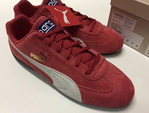 デッド 限定 新品 PUMA SPARCO プーマ スパルコ スピードキャット 赤 レッド スエード ドライビングシューズ US10 JP 28 箱付き 正規品