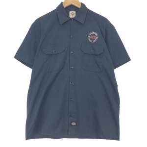 古着 ディッキーズ Dickies 半袖 ワークシャツ メンズM /eaa452579 【SS2409_50%】