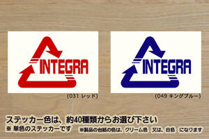 Alリサイクル_マーク INTEGRA ステッカー インテグラ_タイプR_DC5_DC2_DB8_K20A_B18C_無限_MUGEN_改_改造_チューニング_カスタム_ZEAL本田4