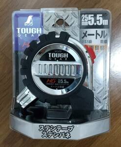 ■コンベックス■スケール■メジャー■巻尺■5.5m■シンワ測定■TOUGH GEAR■品番：80821■ステンレステープ■ステンレスバネ■