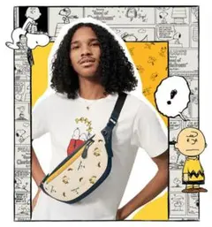 COACH 日本限定品 PEANUTS  ボディバッグ  SNOOPY