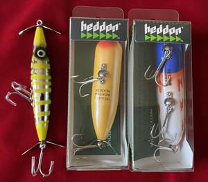 【未使用】Heddon(ヘドン) ダイイングフラッター Y / スミスファクトリー カラー マグナムトーピード(14KCD) ラッキー13(SMBH) 3個セット