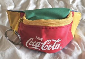 ●非売品●コカコーラ●Coca‐Cola●ミニミニウエストポーチ●キーリング●販促品●ノベルティ●1980年代●　　