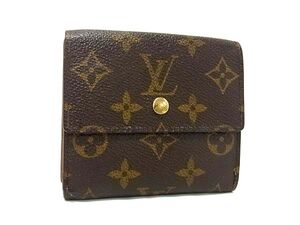 1円 ■美品■ LOUIS VUITTON ヴィトン M61652 モノグラム ポルトモネ ビエ カルトクレディ 三つ折り 財布 ウォレット ブラウン系 FL3427