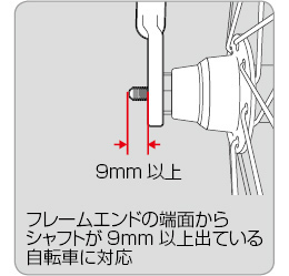 ギザプロダクツ クイックシャフトに固定するサイズアジャスト機構 サイドスタンド 26～29インチ 軽量 アルミ合金 03600