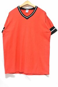 ＠美品 ラッセル アスレティック Russell Athletic スポーツTシャツtt387 ベールボール レッド