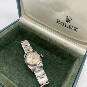 2405Y1 ROLEX OYSTER PERPETUAL ref:67180 E番448... ロレックス オイスターパーペチュアル レディース自動巻き腕時計 箱付き 稼働ok