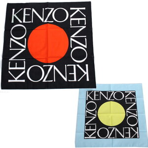 KENZO ケンゾー バンダナ 8EU211 ブルー/64 スカーフ ハンカチ ストール 【新品/未使用/正規品】