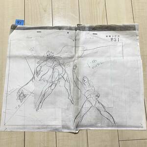 95 聖闘士星矢 原画（下書き原画コピー) 一輝、ダンテ 戦闘シーン 当時物・貴重な品！！