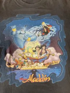 爆安　アラジン　Aladdin ディズニー 赤タグ　ヴィンテージ　Tシャツ　L