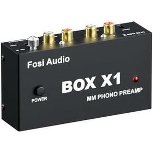 ★BOXX1★ BOX X1 フォノ プリアンプ MM ポータブヘッドフォンアンプ 超コンパクトミニステレオ Phono 3.5MMヘッドフォン