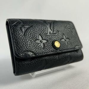 1円～美品/新型● LOUIS VUITTON ルイヴィトン モノグラムアンプラント ミュルティクレ6 M64421 RFID 6連 キーケース 鍵入れ ブラック系