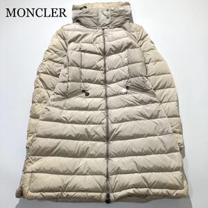 MONCLER ダウンコート ベージュ FLAMME マグリア フード収納