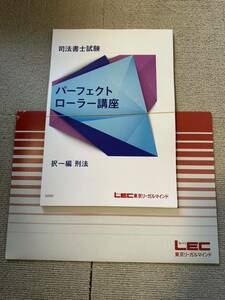 2024 司法書士 LEC 根本講師 パーフェクトローラー講座 択一 刑法 テキスト DVD全3枚