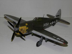 1/48 アメリカ陸軍 リバプリック P-47D サンダーボルト 第5８戦闘航空群 第310戦闘飛行隊 `パイド パイパー‘ 完成品