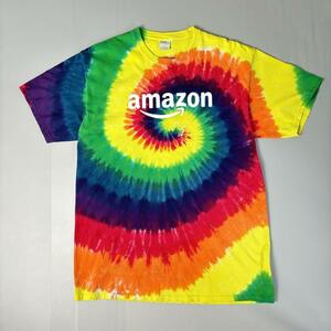 USA古着 Amazon アマゾン Tシャツ タイダイ 派手 渦巻き L