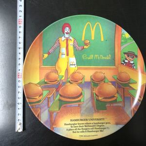 マクドナルド　1989年　プラスチック　皿　ビンテージ　希少