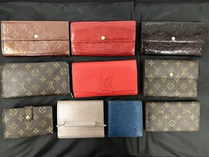 キングラム[31]LOUIS VUITTON 財布 10点 まとめ ヴィトン モノグラム エピ ヴェルニ LV ジャンク 小物 エナメル ブラウン【送料無料】＠421