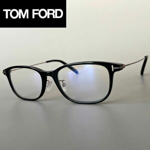 【1円スタート】 トムフォード メガネ アジアンフィット Tom Ford メンズ レディース ウェリントン ブラック 黒 ガンメタ 眼鏡 メタル