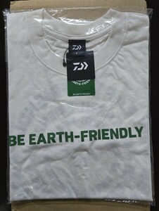 ダイワ フィッシングショー Tシャツ ビー アース フレンドリー サイズ M 白 1円 スタート