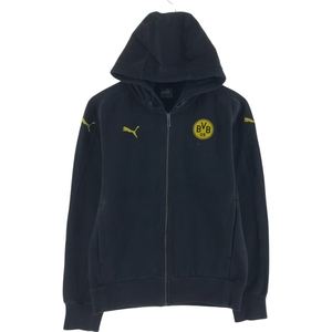 古着 プーマ PUMA BORUSSIA DORTMUND ボルシアドルトムンド スウェットプルオーバーパーカー メンズS相当 /eaa411049