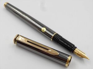 19347a WATERMAN ウォーターマン 万年筆 メタリック×ゴールド 両用式 未使用品 箱等付属品付