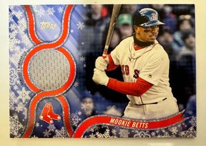 【1円スタート】topps BASEBALL 2018 HOLIDAY BOX ムーキー・ベッツ MOOKIE BETTS レッドソックス Red Sox 実使用ユニフォーム 大谷翔平