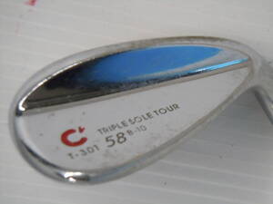 ♪CREWS GOLF クルーズゴルフ TRIPLE SOLE TOUR T-301 58/B-10 ウェッジ / Dynamic Gold S200 右 ※現状品扱い　■１２０