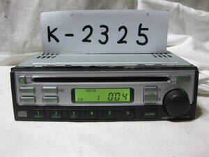 K-2325　SUZUKI　スズキ　39101-58J00-JS8　1Dサイズ　CDデッキ　故障品