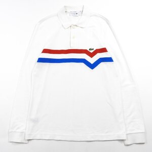 LACOSTE ラコステ 長袖 ポロシャツ ホワイト Sizs US S #24581 アメカジ カジュアル