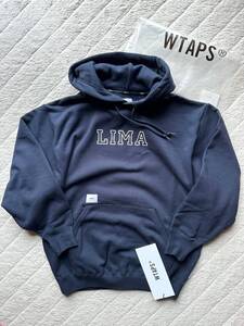 24AW 新作　サイズ03　ネイビー　ACADEMY / HOODY / COTTON　ブラック　ダブルタップス　WTAPS　242ATDT-CSM19