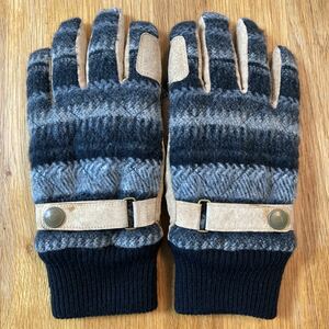 YAMAHA Gloves ヤマハ ライディング グローブ 防寒手袋 一部レザー Mサイズ 23-24㎝ 秋冬 ツーリング ユーズド