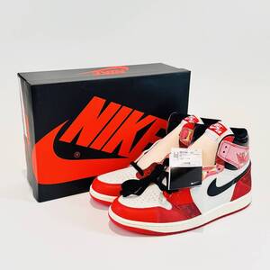 甲MJ19013　1円スタート/新品/タグ付/28.5cm/本物/ナイキ エアジョーダン1/NIKE AIR JORDAN 1 RETRO HIGH OG SP/DV1748-601/スパイダーマン