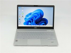 カメラ内蔵/13.3型/中古/ノートPC/Win11/2560x1440　2K　新品SSD256/8GB/4世代i5/FMV　SH75/M　MS　office2021搭載　動作良品