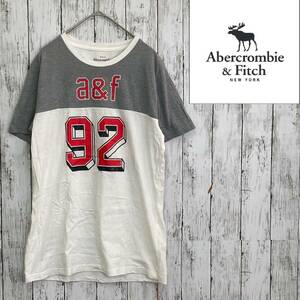 Abercrombie&Fitch★アバークロンビーアンドフィッチ★ロゴ Tシャツ★サイズM　85-22