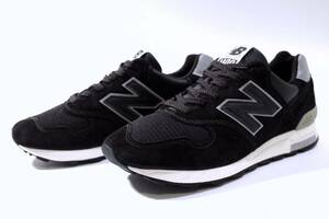 本物/廃番 NEW BALANCE 最高級ウルヴァリンレザー USA製 M1400BKS 希少US9/27cm 人気カラーBLACK/ブラック 新品同様の極上品