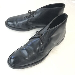 60s-70s/corfamレザー?★Vintage/グッドイヤー製法/チャッカブーツ【9/26.5-27.0/黒/BLACK】タン裏フェルト/BILTRITEヒール/Shoes◆pi-156