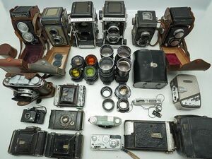 ★２眼レフ・蛇腹・レトロカメラなど★MAMIYA/AIRES/Yashica/Toyoca/Kodak/OLYMPUS/ 等 計:25点まとめ【ジャンク品】30711