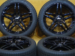 バリ溝 美品【ヨコハマタイヤ アイスガード6 iG60 255/40R18】18インチ8.5J+34.5 PCD112-5H メルセデスベンツ R230 R231 SL W219 W218 CLS