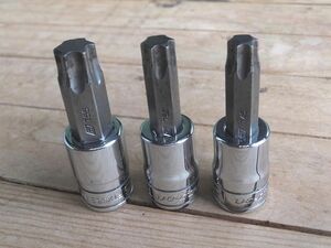 ★ Snap-on 3/8(9.5mm) トルクスソケット セットで !! T55 T50 T45 torx スナップオン