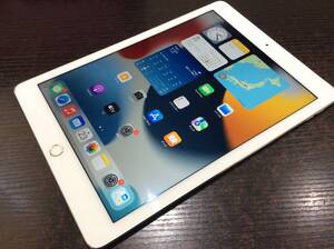 au Apple iPad Air 2 Wi-Fi+Cellular 16GB A1567(NGH72J/A)判定〇/シルバー/動作品/難あり/ジャンク扱い