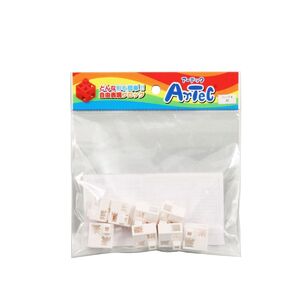 （まとめ買い）アーテック Artecブロック パーツ単品 ハーフA 8P 白 77773 〔×10セット〕